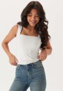 BUBBLEROOM Square Neck Top White M