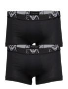 Mens Knit 2Pack Boxe Boxershorts Black Emporio Armani