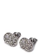 Victoria Recycled Crystal Earrings Silver-Plated Accessories Jewellery Earrings Studs Silver Pilgrim