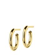 Hoops Earrings Gold Small Accessories Jewellery Earrings Hoops Gold Edblad