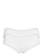 Double Pack: Brazilian Hipster Shorts Trimmed With Lace Trusser, Tanga Briefs White Esprit Bodywear Women
