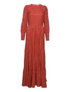 Mala Dress Ankle Length Maxikjole Festkjole Red IVY OAK