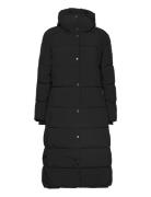 Savannah Long Puffer Coat Foret Jakke Black Jofama