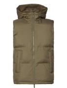 Slhdavid Gillet Puffer Jacket Ex Vest Khaki Green Selected Homme