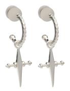 The Mini Cross Hoops-Silver Accessories Jewellery Earrings Hoops Silver LUV AJ