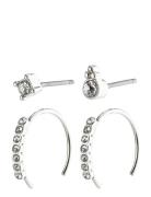 Kali Crystal Earrings Accessories Jewellery Earrings Hoops Silver Pilgrim