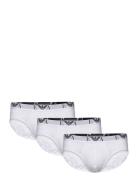 Men's Knit 3Pack Brief Underbukser Y-front Briefs White Emporio Armani