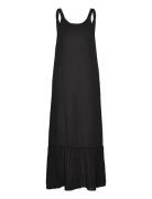 Onlalma Life Poly Noemi Long Dress Solid Maxikjole Festkjole Black ONLY