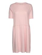 Arense Dress Gots Kort Kjole Pink Basic Apparel