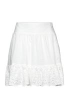 Paris Skirt Kort Nederdel White Creative Collective