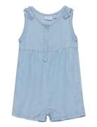 Nbfrose Reg Dnm Short Suit 1002-Hi H Bodysuits Short-sleeved Blue Name It