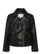 Yasphil 7/8 Leather Jacket Noos Læderjakke Skindjakke Black YAS