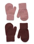 Magic Glitter Mittens 2-Pack Accessories Gloves & Mittens Mittens Pink CeLaVi