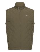 Quilted Windcheater Vest Vest Khaki Green GANT