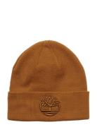 3D Embroidery Beanie Wheat Accessories Headwear Beanies Brown Timberland