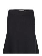 Doddiekb Knit Skirt Kort Nederdel Black Karen By Simonsen