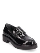 Loafer Loafers Flade Sko Black ANGULUS