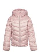 Kmgnewtalia Nea Quiltd Aop Jacket Cp Otw Foret Jakke Pink Kids Only