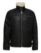 Axel Classic Pile Suede Jacket Læderjakke Skindjakke Black Jofama