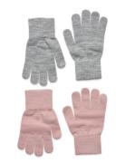 Glitter Gloves - 2-Pack Accessories Gloves & Mittens Gloves Pink Melton