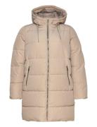 Carnewdolly Long Puffer Coat Otw Foret Jakke Beige ONLY Carmakoma