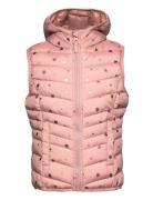 Printed Lightweight Vest Foret Vest Pink Tom Tailor