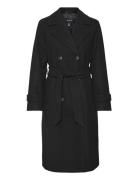 Vmfortunevega Long Trenchcoat Ga Noos Outerwear Coats Winter Coats Black Vero Moda