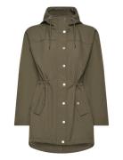 Katalina Coat Outerwear Parka Coats Khaki Green Kaffe