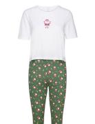 Onlliga X-Mas Nightwear Set Pyjamas Nattøj White ONLY