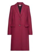 Wool Blend Classic Coat Outerwear Coats Winter Coats Red Tommy Hilfiger