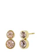 Lima Duo Earring Vintage Rose/Gold Accessories Jewellery Earrings Studs Gold Bud To Rose