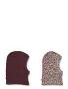 2 Wool Balaclava Felix Accessories Headwear Balaclava Multi/patterned Wheat