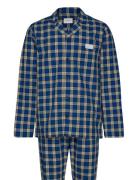 Check Pajama Set Shirt And Pants Pyjamas Nattøj Navy GANT