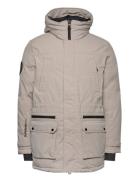 City Padded Parka Jacket Parka Jakke Cream Superdry