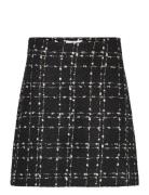 D6Jomba Bouclé Skirt Kort Nederdel Black Dante6