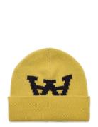 Vin Jacquard Beanie Accessories Headwear Beanies Yellow Double A By Wood Wood