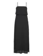 Vimilina Strap Maxi Dress - Noos Maxikjole Festkjole Black Vila