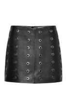2Nd Edition Raffi - Autumn Leather Kort Nederdel Black 2NDDAY