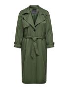 Carchloe Trenchcoat Single B.otw Trenchcoat Frakke Green ONLY Carmakoma