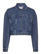 Nmronja L/S Crop Dnm Jacket Vi433Mb Noos Jakke Denimjakke Blue NOISY MAY