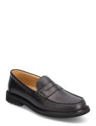 Classic Loafer - Black Grained Leather Loafers Flade Sko Black S.T. VALENTIN