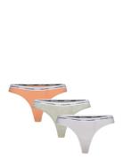 3 Pack Thong  G-streng Undertøj Orange Calvin Klein