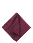 Silk Pocket Square Brystlommetørklæde Burgundy Portia 1924