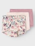 Nmftights 3P Nostalgia Flower Noos Night & Underwear Underwear Panties Pink Name It