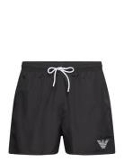 Mens Woven Boxer Badeshorts Black Emporio Armani