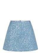 Lemara Skirt Kort Nederdel Blue Second Female