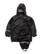 Basic Rainwear Suit -Solid Outerwear Rainwear Rainwear Sets Black CeLaVi