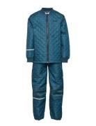 Basic Thermal Set -Solid Outerwear Thermo Outerwear Thermo Sets Blue CeLaVi