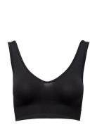 Lucia Bra Top Wide Straps Lingerie Bras & Tops Soft Bras Tank Top Bras Black Missya