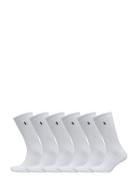 Cotton-Blend Sock 6-Pack Underwear Socks Regular Socks White Polo Ralph Lauren Underwear